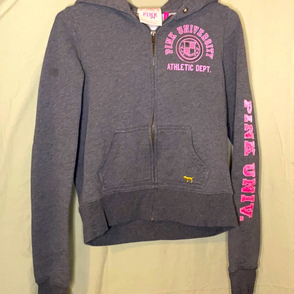 PINK Victoria’s Secret Gray Zip-Up Jacket (ON SALE)
